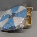 Meooeck 8 Sets Hot Air Balloon Table Centerpieces 11.8'' Paper Lanterns Woven Baskets with Sticks for DIY Gender Reveal Birthday Baby Shower Wedding Decor (Blue)