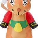 Christmas Inflatable Costume for Kids Blow up Funny Riding on Costume for Children Boy Girl Party Cosplay Outfit, Reindeer