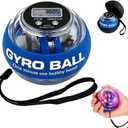 Torque Ball Hand Exerciser,Gyro Ball Hand Wrist Exerciser with Counter,Compact and Portable, Auto-Start Colorful Lighting,Designed for Fitness Enthusiasts and Office Workers