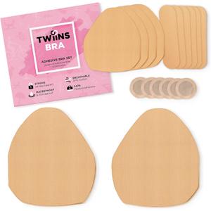 Breast Lift Tape - 3 Pairs w/Nipple Covers - Boob Tape - Boobtape (Vanilla)