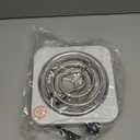 Compact and Portable Countertop Burner- Countertop Single Coiled Burner 1000 Watts Electric Hot Plate Temperature Controls White