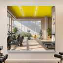 Home Gym Mirror - 55x28 Inch, 2PCS Frameless Tempered Glass Full Body Mirror for Wall Mount - Ideal for Yoga, Workout, Bedroom, Dance Studio (Silver)