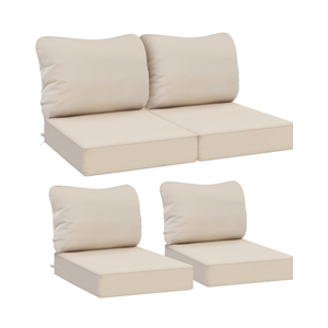Favovard, Outdoor Deep Seat Cushions, Waterproof, Fade-Resistant Patio Furniture Replacement Cushions, 20,5" x 20,5" x 2 Set of 4, Beig