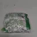 Women Sexy Sparkly Rhinestone Rave Crop Tops Sleeveless Tank Top Shirt Body Jewelry for Club Festival Dance (Halter Silver)