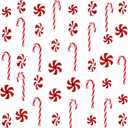 WILLBOND 48 Pcs Christmas Candy Canes Ornament Plastic Christmas Tree Hanging Decoration Fake Swirl Candy Canes Garlands with Crystal Wire for Home Xmas Gift Indoor Outdoor Party Favor (Red and White)