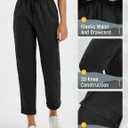 BALEAF Women's Hiking Pants Ripstop Water Resistant Lightweight Golf Pants Quick Dry Zip Pockets Work Travel Clothes (Black, XS)