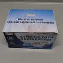 50PCS 3ml Syringe with Needle for Scientific Labs Measuring - 23g 1 Inch Needle Syringe - Individually Packaging