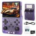 R40S Pro Handheld Retro Gaming Console – 256GB Storage, 3800mAh Battery, 3.5" FullLamination IPS Screen, 20+ Emulators, Preloaded 30,000 Games, WiFi Multiplayer Support (Purple)