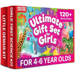 Doctor Jupiter Ultimate Gift Set for Girls| Set of Girls First Science Kit, Little Genius Kit for 4-6 Year Olds| Girl Birthday Gifts| STEM Learning & Education Toys for Kids Ages 4,5,6