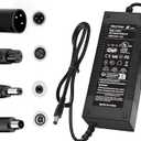 UL Listed 42V 2A Replacement Electric Scooter Charger for 36V Hoverboard Charger with 5 Plugs, Compatible with Scooter Power Adapter