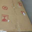 Tempered Glass Chair Mat 48" x 32",1/5" Thick for Office Desk, Rolling Chair Mat for Carpet, Odorless, Easy to Clean with 4 Non-Slip Pads for Carpet & Hardwood Floors