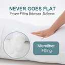 DOWNCOOL Large Body Pillow Insert- Breathable Full Body Pillow for Side Sleeper - Soft Long Bed Pillow for Adults - 20 x 54 inch (White)
