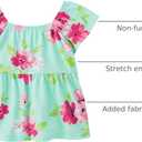 The Children's Place Baby-Girls and Toddler Short Sleeve Flutter Shirt (2T, Mint Tea)