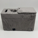 Removable Sofa Armrest with Cup Holder, PU Leather Multifunctional Couch Caddy Storage Arm Rest