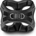 Comfort fit Step-in Dog & Puppy Harness - Comfortable Dog & Puppy Vest: Adjustable, Soft Padded, Easy to Put-on for Small, Medium-Sized Dogs (XXS (Chest 12"-13.5"), Black
