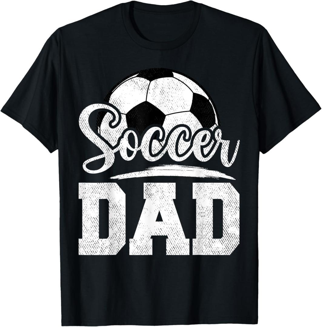 Soccer Dad Soccer Player Game Day Father's Day T-Shirt, L