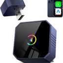 2026 Wireless CarPlay Adapter for iPhone  Android Auto Mini Wired to Wireless Apple Car Play Adapter Plug & Play Compatible for iPhone iOS 10+ Android 11+ with After 2016 Cars (Navy)