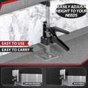 XClifes Labor Saving Arm Jack Handle 2 Pack, Construction Jack, Wall Tile Locator, Multi Function Height Adjustment Lifting Device, Door Panel Lifting Cabinet, Raised 9.8 in, Pair Dynamic Load 420 LB