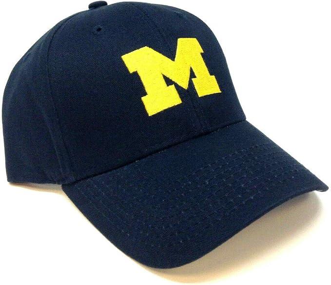 Officially Licensed Michigan Classic Logo Embroidered MVP Adjustable Hat Multicolor