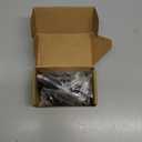 1/4-20 x 5 Hex Head Screw Bolt, Nuts, Flat & Lock Washers, 20Pcs 18-8 (304) Stainless Steel, Fully Threaded, Black Oxide by SG TZH