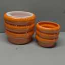 10 inch Ceramic Plant Pots for Indoor Plants, Rainbow Pearl Glaze Planter with Planters for Plants with Drainage Hole, Orchid Pots, Succulent Pot,Large Flower Pot (Orange) (Peach)
