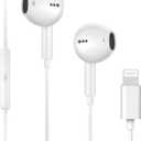 1Pack Wired Headphones for iPhone Earbuds/Earphones with Lightning Connector Built-in Remote to Control Music, Phone Calls & Volume Headsets Compatible with iPhone 14 13 12 11 Pro Max XS XR X 8 7 Plus