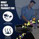 Garbage Disposal Splash Guards 3 3/8" Sink Baffle QCB-AM Replacement for InSinkErator Evolution Series, Upgraded Removable Quiet Collar Drain Plugs, Garbage Disposer Accessories, Black