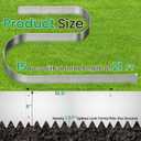2025 New 21ft. Galvanized Steel Landscape Edging Border 15 Pack - 16.5"x8" Heavy Duty Metal Garden Edging with Rolled Top & Curved Serrations - Flexible Bendable Rustproof Edge for Lawn Yard Flower