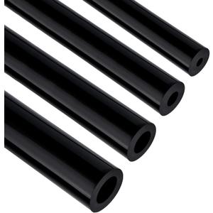 EVIL ENERGY 5/32 1/4 5/16 3/8 Silicone Vacuum Tubing Hose Line Kit 5FT 4PCS 130PSI Max Pressure Black (4mm 6mm 8mm 10mm)