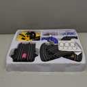 NKOK Sonic and Shadow Race Track Set with Working Lights, Lap Counter, Figure-8 Slot Car Track, Brown Box Packaging