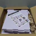 Scrapbook Paper Organizer 8.5'' x 11'', 12 Tier File Sorter Storage, White Cardstock Paper Sorter Storage Rack, Document Holder Desktop Scrapbook Organizer Cube for Home Office School