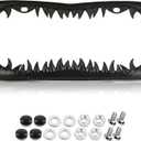 Black Shark Tooth License Plate Frame for Men, Horror Halloween License Plate Frame, 1 Pack