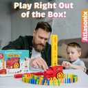 Domino Train | Domino Train for Kids | Dominos for Kids - Automatic Domino Laying Toy Set Mega Pack (300, 220,160 Blocks) with Colorful Dominos - Montessori STEM Toy
