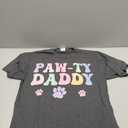 Let's Pawty Girl Daddy Puppy Dog Party Birthday Girl Family T-Shirt, L