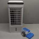 Windowless Portable Air Conditoners, 3-IN-1 Portable AC with Remote, 12H Timer &1.16Gal Tank, 45° Oscillation, 3 Modes 3 Speeds, Fast Cooling Quiet Ventless Swamp Cooler for Room Home Office, Ivory