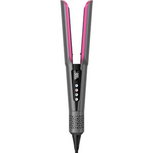 slopehill 2-in-1 Hair Straightener and Blow Dryer, Professional Flat Iron with High-Speed Airflow Technology for Straight, Smooth Hair (Grey)