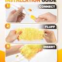 30 Count Heavy Duty Duster Refills for Swiffer, Multisurface 360° Duster Refills Only, Unscented Disposable Dusters for Cleaning with 4X Microfibers, Compatible with Swiffer Dusters (Orange)