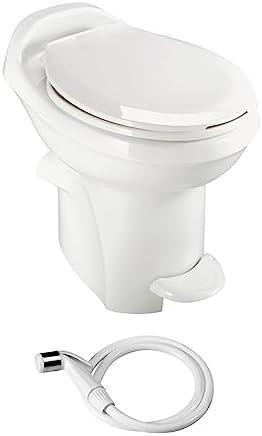 Aqua-Magic Style Plus RV Toilet with Hand Sprayer / High Profile / White - Thetford 34431