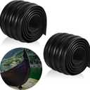 Deekin 2 Pcs Kayak Keel Guard for Fiberglass 4" Width Boat Kayak Aluminum Boat Prevent Damage Self Installation Accessories for Fiberless Boats Inflatable Boats (59 x 4 Inch, Black)