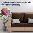 8Pcs Stretch Patio Cushion Covers, Outdoor Couch & Sofa Replacement Slipcovers for Patio Furniture Cushion Covers, Washable Reusable Furniture Protector