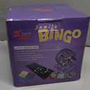 Yuanhe Deluxe Bingo Games Set - Metal Cage with Calling Board,50 Bingo Cards,300 Colorful Bingo Chips,75 Colored Balls, Great for Adults Kids Large Groups,Parties Events Family Game Nights