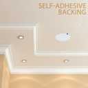 Sosation 6 Pcs Ceiling Cover Plate Wall Hole Cover Plastic Flat Blank Plate with 48 Pcs Double Faced Adhesive Tape for Ceilings or Wall(7 Inch)