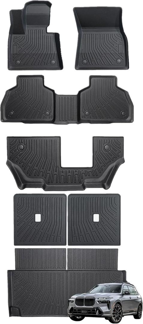 Priprilod Floor Mats Custom Fit for BMW X7 G07 7-Seater 2019-2026