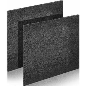 Hoolerry 2 Pcs Customizable Polyethylene Foam Packing Inserts for Cases Thick Polyethylene Cuttable Foam Sheet for Tool Box, Camera, Crafts, Storage and Crafts (12" X 10" X 0.5",Black)