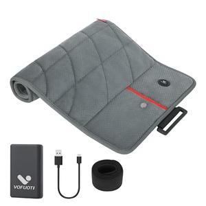 Portable Heating Pad with Battery, Weighted Heating Pad with 3 Heat Levels, Electric Cordless Heat Pad for Back, Neck, Shoulder, Abdomen, Leg, 12"x24", Indoor & Outdoor Travel, Gifts for Women Men