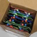 POPLAY 50 PCS Mini Finger Skateboards Party Favors, Valentines Day Gifts & Beginner Practice Set for Kids & Adults, Finger Boards Toy, Valentine Classroom Prizes Exchange Gifts