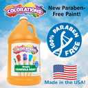 Colorations Paraben-Free Tempera Paint for Kids - 1 Gallon, Vibrant Black. Non-Toxic and Made in the USA, Classroom Must Haves, Bulk Arts and Crafts Supplies