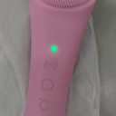 PRITECH Facial Cleansing Brush, Rechargeable Silicone Face Scrubber with Heat Massage End, Vibrating Exfoliator Scrubber for Deep Cleaning, Waterproof Face Brush for Women and Men (Pink)