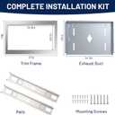 GMTK2768AF 27-inch Stainless Steel Microwave Trim kit, for 2.2 cu. ft Built in Microwave Oven, Compatible with Frigidaire Gallery Series GMBS3068AF