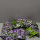 Lvydec Wisteria Artificial Flowers Garland, 4 Pcs Total 28.8ft Artificial Wisteria Vine Silk Hanging Flower for Home Garden Outdoor Ceremony Wedding Arch Floral Decor (Light Purple)